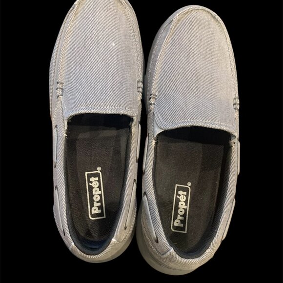 Like New Propet Cush N Foot Men\'s Slip on Shoe Slate Corduroy Sz 9.5W USA main image 5